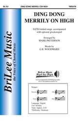 Ding Dong Merrily on High SATB choral sheet music cover